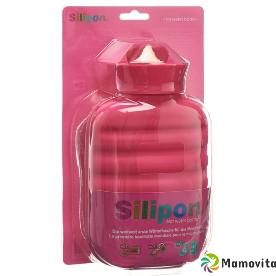 Silipon hot water bottle 1L Pink Made of silicone buy online