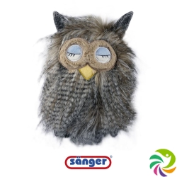 Sänger Hot-water bottle natural rubber plush 0.8L owl