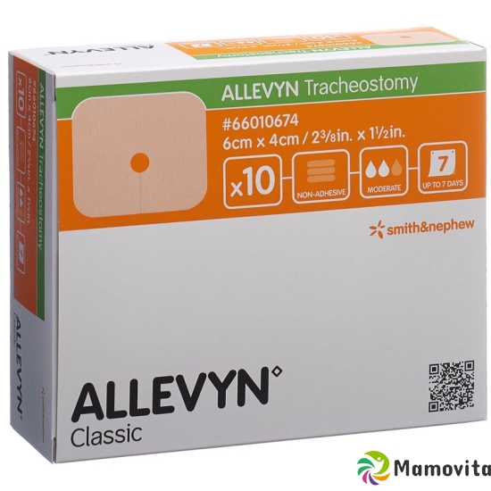 Allevyn Tracheostomy Wundverband 4x6cm 10 Stück buy online