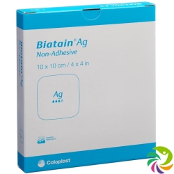 Biatain Ag Non-Adhesive 10x10cm 5 Stück