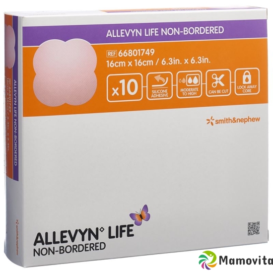 Allevyn Life Non-Bordered 16x16cm 10 Stück buy online