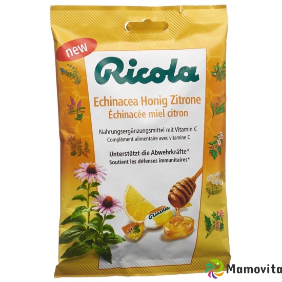 Ricola Echinacea Honig Zitrone mit Zucker Beutel 75g buy online