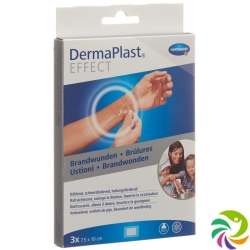 Dermaplast Effect Burns plaster size 75x100mm 3 pieces