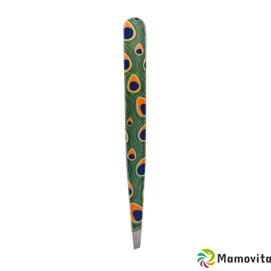 Hausmann Tweezers Slanted Peacock Wildlife Design buy online