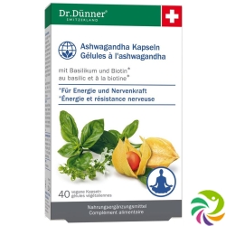 Dr. Dünner Phytoworld Ashwagandha Basil Biotin Capsules 40 Pieces