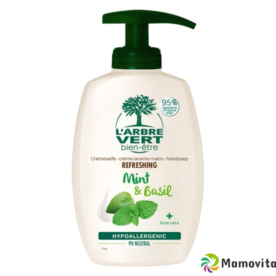 L'Arbre Vert Öko Handseife Fluess Minze-Basi 300 buy online