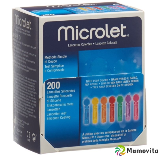 Microlet (pi) Lanzetten Farbig 200 Stück buy online