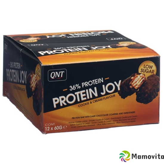 Qnt 36% Protein Joy Bar Low Sug Cook&cre 12x 60g buy online