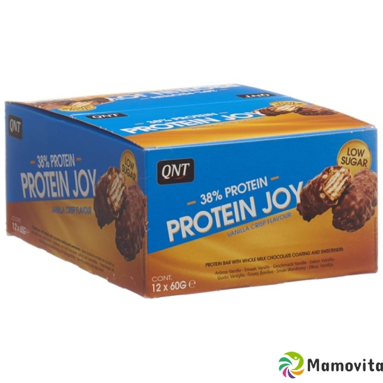 Qnt 38% Protein Joy Bar Low Sug Vani Cri 12x 60g buy online