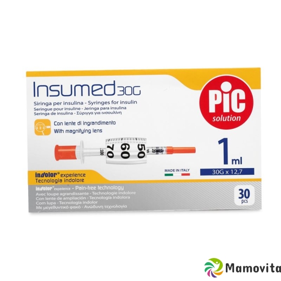 Pic Insumed Spritze Insulin Lu Nadel 30x 1ml buy online