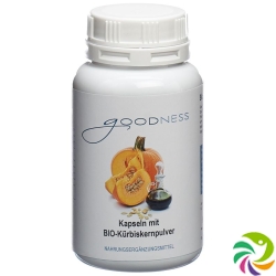 Goodness Bio-Kürbiskernpulver Kapseln 600mg 150 Stück