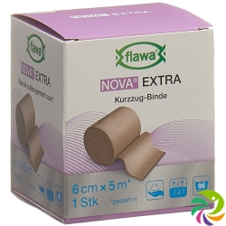 Flawa Nova Extra Short-Stretch Bandage 6cmx5m Skin-Coloured