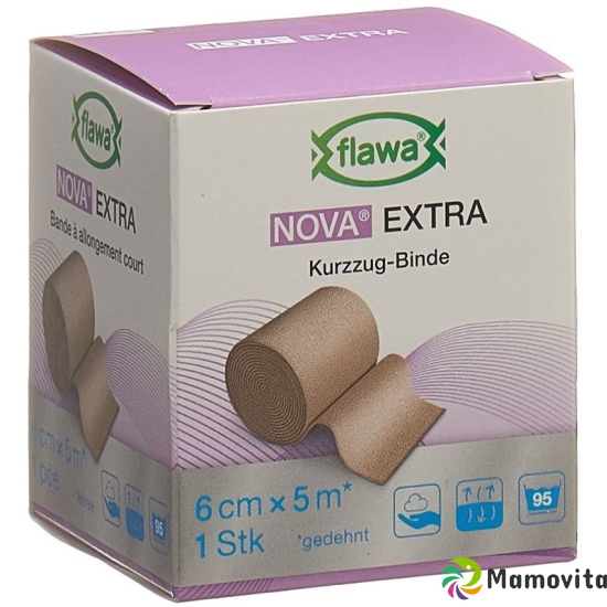 Flawa Nova Extra Short-Stretch Bandage 6cmx5m Skin-Coloured buy online