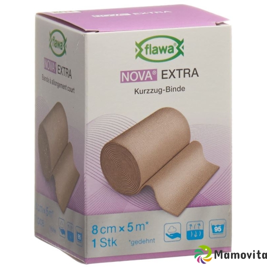 Flawa Nova Extra Short-Stretch Bandage 8cmx5m Skin-Coloured buy online