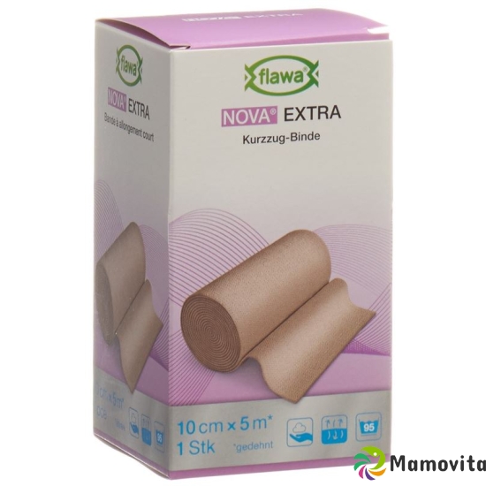 Flawa Nova Extra Short-Stretch Bandage 10cmx5m Skin-Coloured buy online