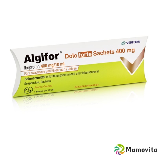 Algifor Dolo Forte Suspension 400mg Muster D 10x 10ml buy online