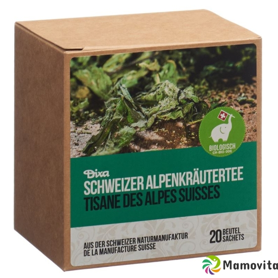 Dixa Schweiz Alpenkräutertee Bio Py Beutel Box 20 Stück buy online