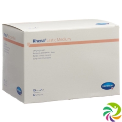 Rhena Lastic Medium 15cmx7m Hautfarbig 6 Stück