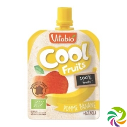 Vitabio Cool Fruits Apfel Banane Bio 12 Beutel 90g