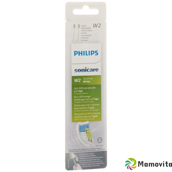 Philips Sonicare Optimalwhite Bh Hx6062/10 2 pieces buy online