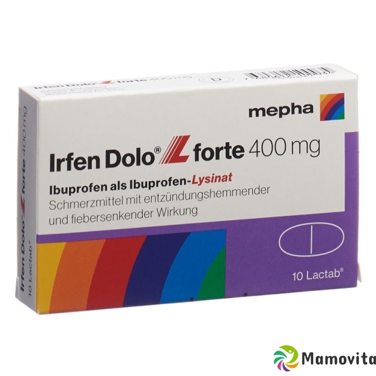 Irfen Dolo L Forte Lactab 400mg 10 Stück buy online