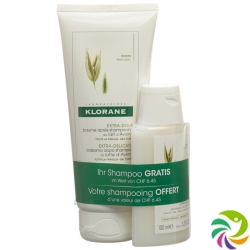 Klorane Hafermilch-pflegespül 200ml +shamp 100ml