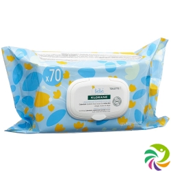 Klorane Bebe degradable cleaning cloths 70 pieces