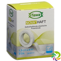 Flawa Nova Haft Cohesive Gauze bandage 1.5cmx4m 3 Stück