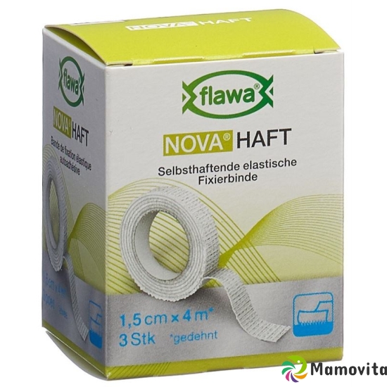 Flawa Nova Haft Cohesive Gauze bandage 1.5cmx4m 3 Stück buy online