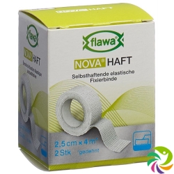 Flawa Nova Haft Cohesive Gauze Bandage 2.5cmx4m 2 Pieces