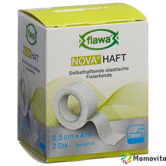 Flawa Nova Haft Cohesive Gauze Bandage 2.5cmx4m 2 Pieces buy online