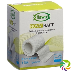 Flawa Nova Haft Cohesive Gauze Bandage 6cmx4m