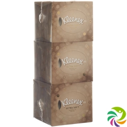 Kleenex Ultrasoft Kosmetiktue Wuerf Trio 3x 56 Stück