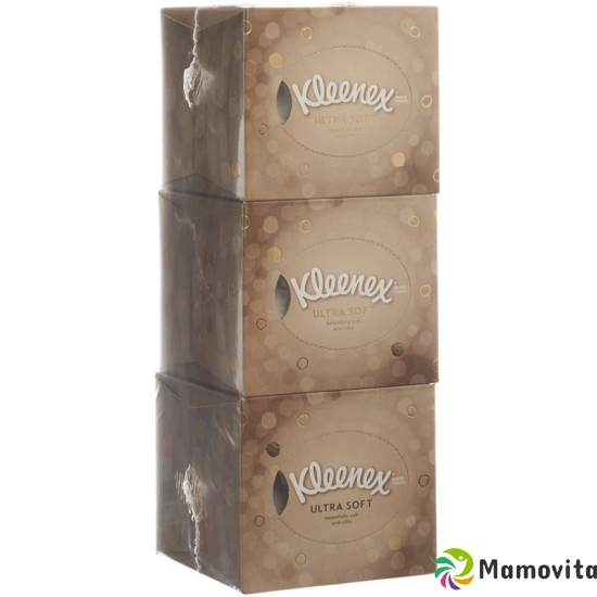 Kleenex Ultrasoft Kosmetiktue Wuerf Trio 3x 56 Stück buy online