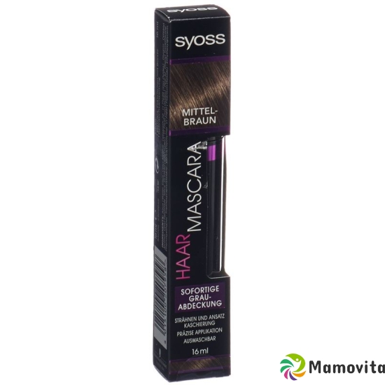 Syoss Haar Mascara Mittelbraun 16ml buy online