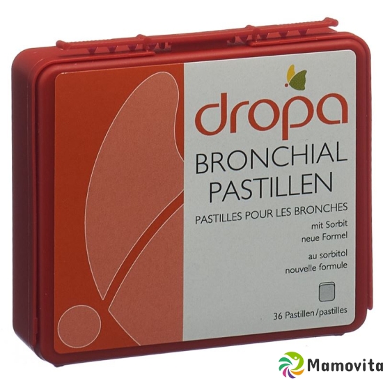 Dropa Bronchialpastillen Zuckerfrei Neue Form 36 Stück buy online