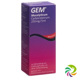 Gem Mucolyticum Sirup Flasche 200ml