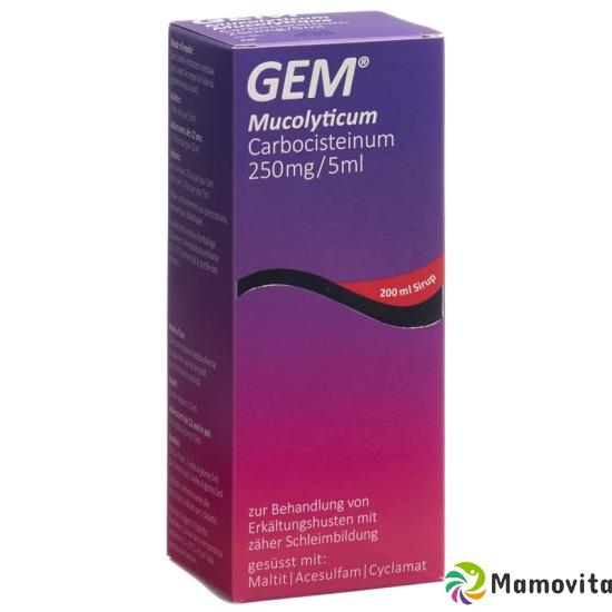 Gem Mucolyticum Sirup Flasche 200ml buy online