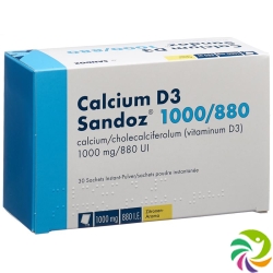 Calcium D3 Sandoz Pulver 1000/880 Beutel 30 Stück