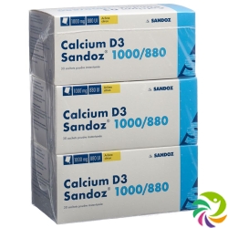 Calcium D3 Sandoz Pulver 1000/880 Beutel 90 Stück