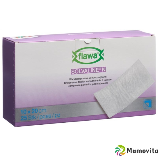 Flawa Solvaline N Kompressen Steril 10x20cm 25 Stück buy online