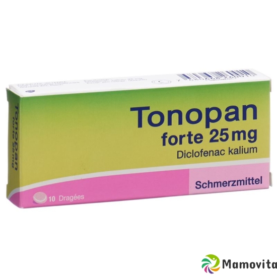 Tonopan Forte Dragees 25mg 10 Stück buy online