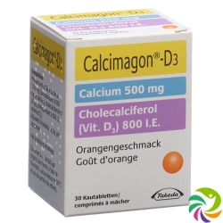 Calcimagon D3 500/800 Orange (o Aspar) Dose 30 Stück