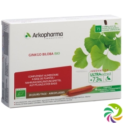 Arkofluide Ginkgo Biloba Trinkampullen Bio 20x 10ml