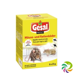 Gesal Protect Maeuse und Rattenkoeder 6x 25g