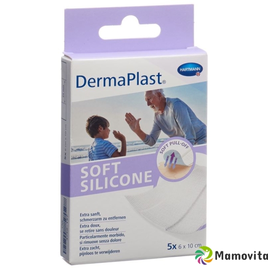 Dermaplast Soft Silicone 6x10cm 5 pieces buy online