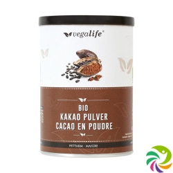 Vegalife Kakao Pulver Fettarm (neu) Dose 125g