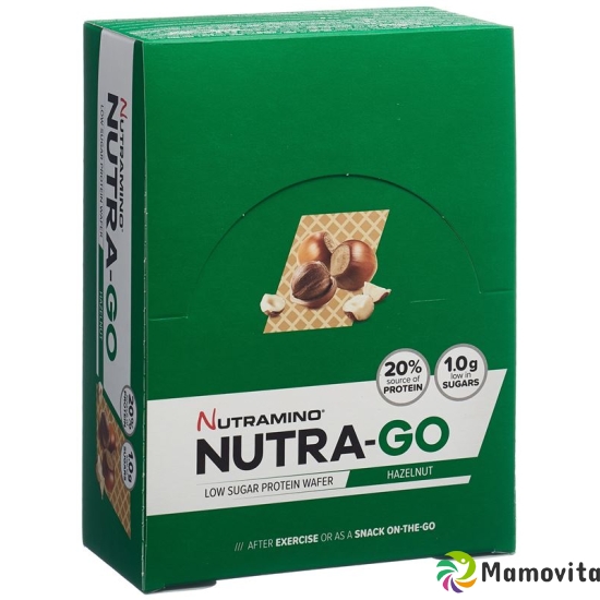 Nutramino Nutra-go Protein Wafer Hazeln 12x 39g buy online