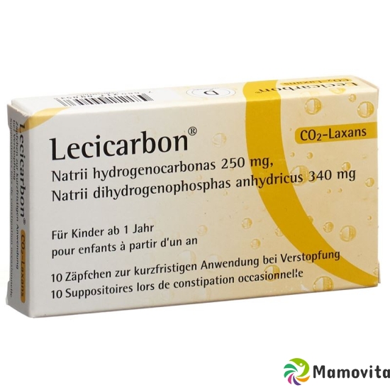 Lecicarbon Zäpfchen Kind 10 Stück buy online