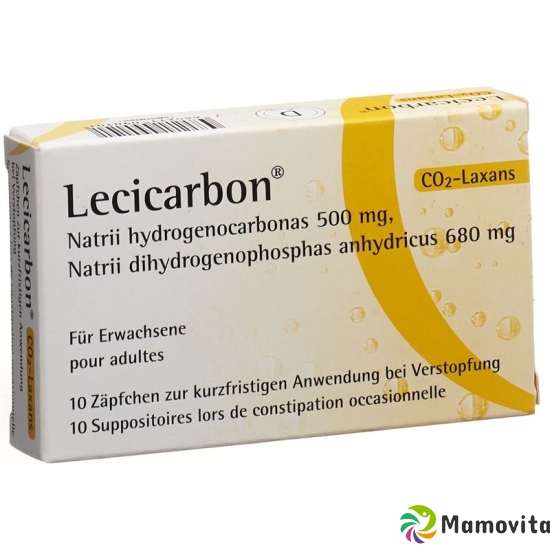 Lecicarbon für Erwachsene 10 Zäpfchen buy online